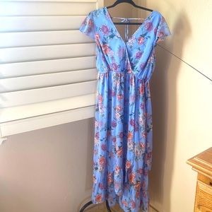NWT blue floral spring dress